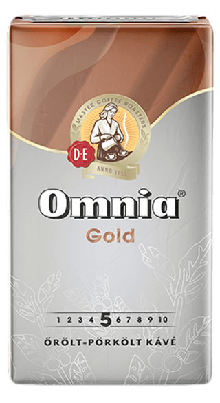 omnia ground roasted coffee gold front